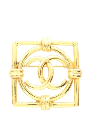 CHANEL Pre-Owned Coco-mark brooch - Gold