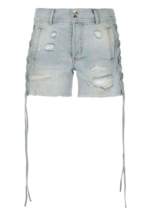 Faith Connexion distressed denim shorts - Blue