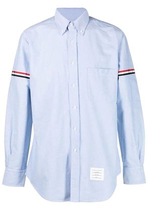 Thom Browne grosgrain armband Oxford shirt - Blue
