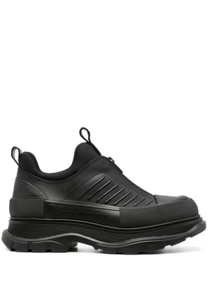 Alexander McQueen zip-up leathers sneakers - Black