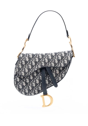 Christian Dior Pre-Owned 2020 Oblique Canvas Saddle Bag shoulder bag - Blue