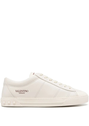 Valentino Garavani Cityplanet leather sneakers - White