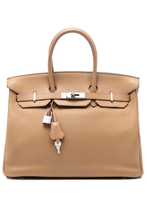 Hermès Pre-Owned 2008 Togo Birkin Retourne 35 handbag - Brown