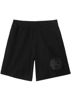 Burberry Equestrian Knight-print shorts - Black
