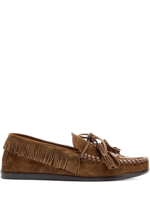 MARANT ÉTOILE Fitza fringed loafers - Brown