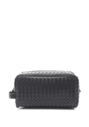 Bottega Veneta Pre-Owned 2020s Intrecciato wash bag - Black