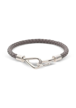 Hermès Pre-Owned 2010s Jumbo woven leather bracelet - Grey