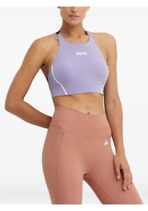 BOSS racer-back sports bra - Purple