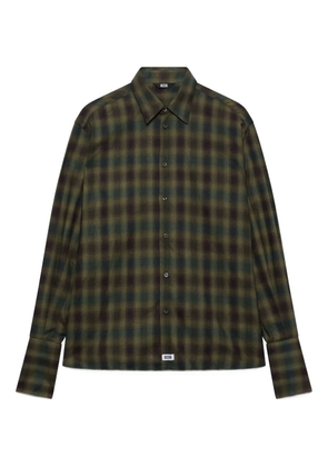 GCDS check long-sleeved top - Green