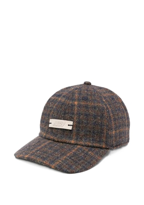 Autry checked wool-blend cap - Brown