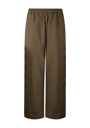Off-White cotton track pants - Brown