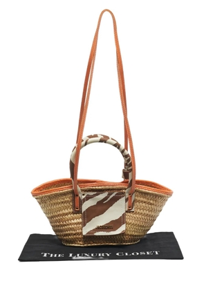 Jacquemus Pre-Owned Le Petit Panier raffia tote bag - Neutrals