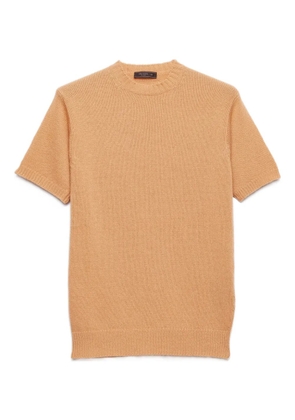 Prada ribbed-knit short-sleeve T-shirt - Neutrals