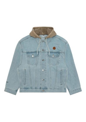 AAPE BY *A BATHING APE® hooded denim jacket - Blue