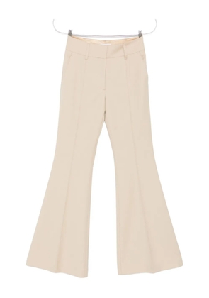 Gabriela Hearst pleated flared trousers - Neutrals