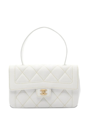 CHANEL Pre-Owned 2004-2005 Wild Stitch leather tote bag - White
