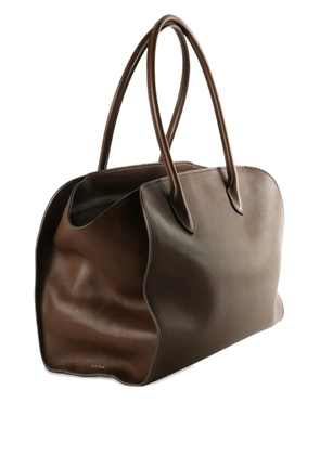 The Row Marlo 12 leather tote bag - Brown
