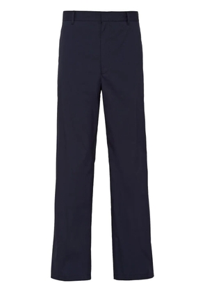 Prada mid-rise tapered trousers - Blue