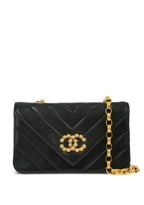 CHANEL Pre-Owned 1995 V Stitch shoulder bag - Black