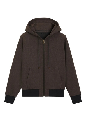 HUGO zip-up hooded jacket - Brown