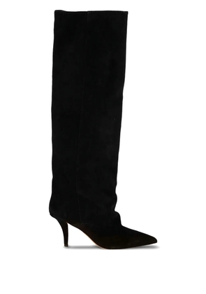 Paris Texas 75mm Ines suede boots - Black