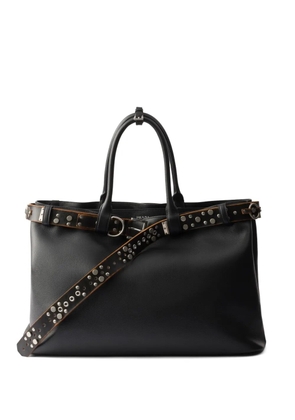 Prada Buckle leather tote bag - Black