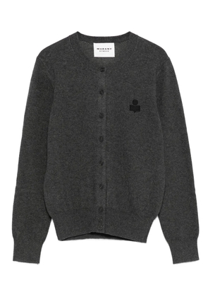 MARANT ÉTOILE logo-embroidery cardigan - Grey
