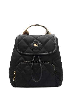 Burberry quilted horseshoe backpack - Black