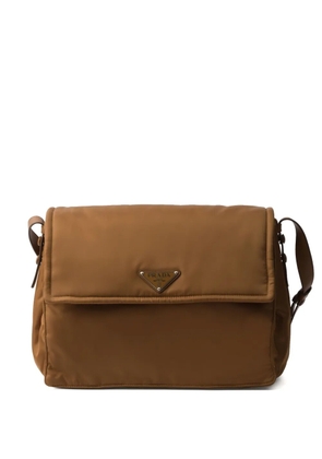 Prada large Traveller shoulder bag - Brown
