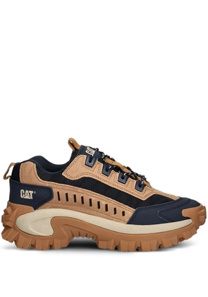 caterpillar perforated-panel lace-up low-top sneakers - Brown