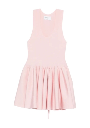 Brandon Maxwell tulip knit mini dress - Pink