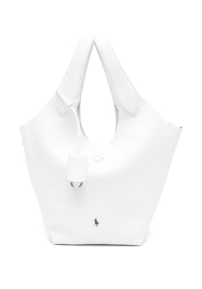 Polo Ralph Lauren leather tote bag - White