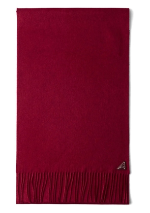Prada triangle-enamel scarf - Red