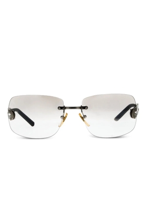 Dolce & Gabbana Eyewear square-logo sunglasses - Silver