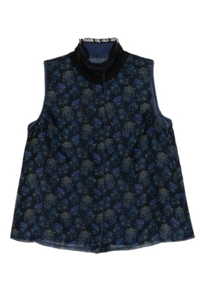 SHIATZY CHEN Scape-of-Curve printed gilet - Blue