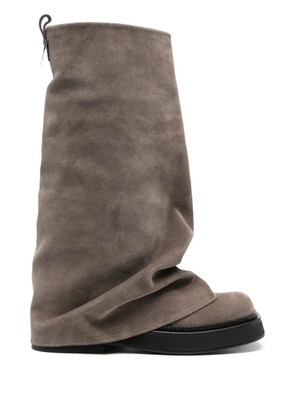 The Attico Robin gathered boots - Grey