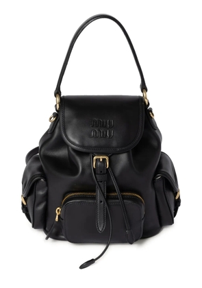 Miu Miu leather backpack - Black