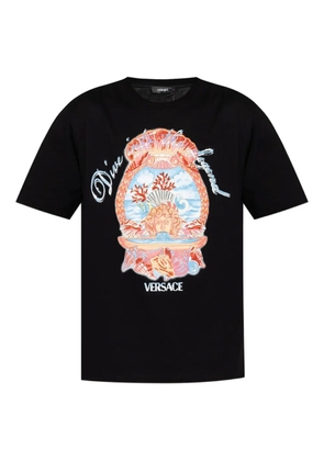 Versace Dive In Crest T-shirt - Black