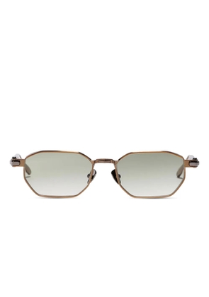 John Dalia Axel geometric-frame sunglasses - Brown