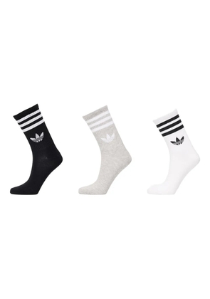 adidas 3-Stripes logo socks (pack of three) - Black