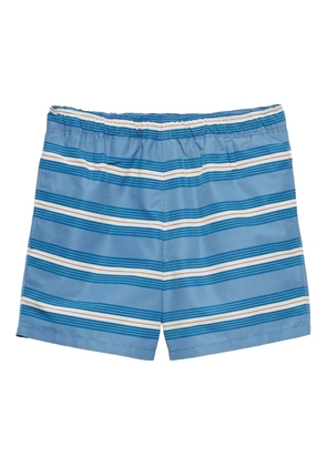 Prada striped swim trunks - Blue
