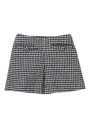 Marc Jacobs gingham tweed mini skirt - Black