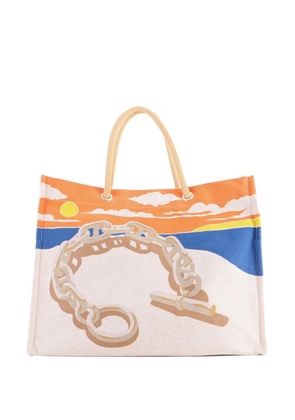 Hermès Pre-Owned Escale A La Plage Beach Bag Printed Toile tote bag - Multicolour