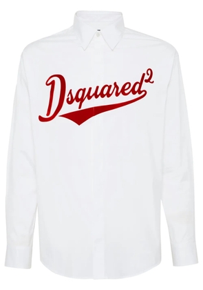 DSQUARED2 logo-print shirt - White