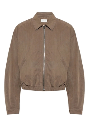 LEMAIRE zip-up bomber jacket - Brown