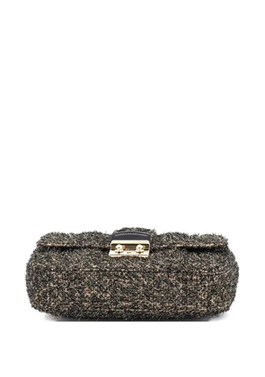 Christian Dior Pre-Owned Miss Dior Flap Bag Tweed Medium shoulder bag - Brown