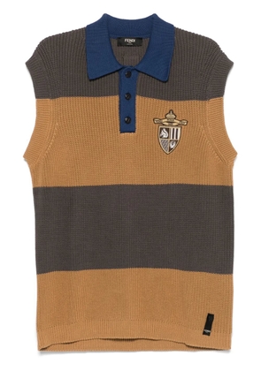 FENDI cotton polo shirt - Brown