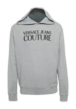 Versace Pre-Owned logo-print hoodie - Grey