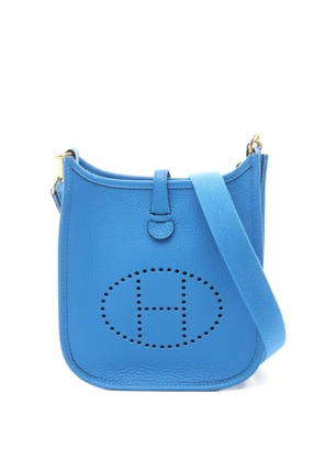 Hermès Pre-Owned 2024 Evelyn TPM perforated shoulder bag - Blue