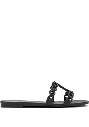 Aquazzura Infinity Chain flat sandals - Black